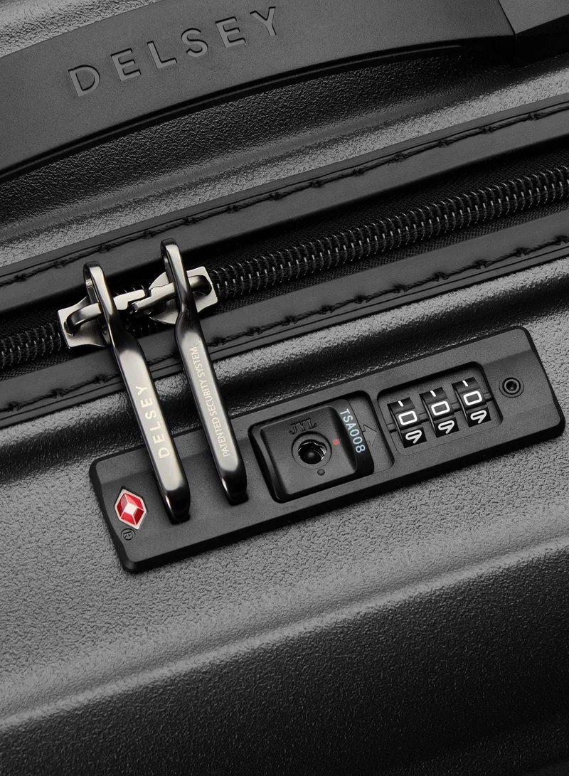 DELSEY Paris  Turenne 2.0 55 Cm 4-Double Wheeled Hardcase Non-Expandable Luggage Trolley Case - Black  | Best Price UAE